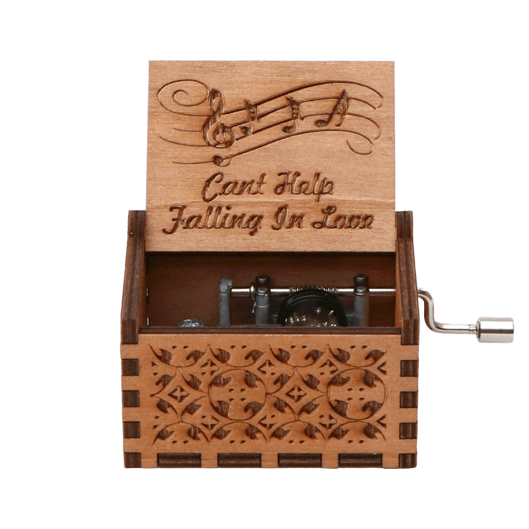 Handmade Can't Help Falling In Love Wooden Music Box | Chopins Box