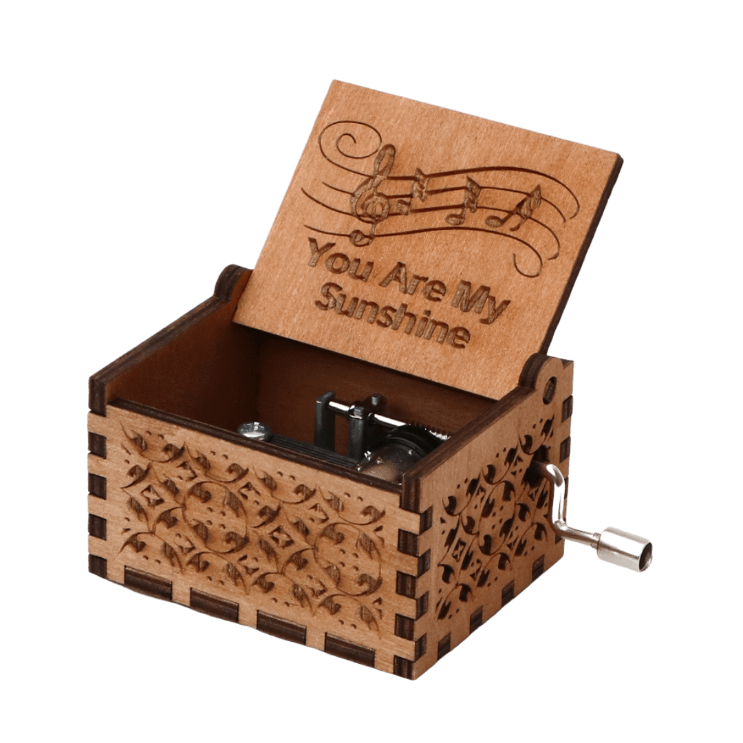 Handmade You Are My Sunshine Wooden Music Box Chopins Box ChopinsBox