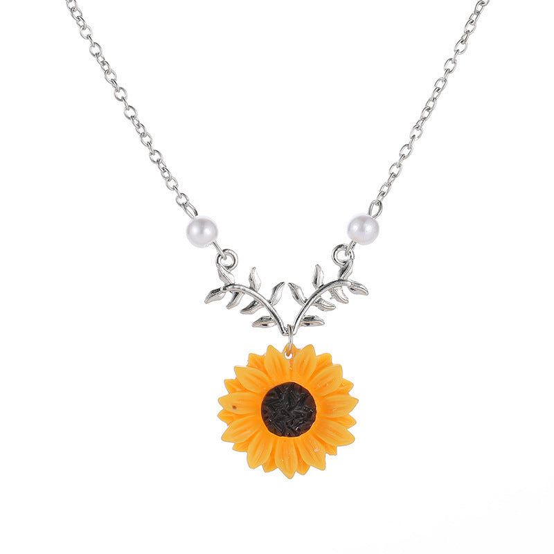Sunny Sunflower Necklace
