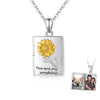 You Are My Sunshine Photo Necklace