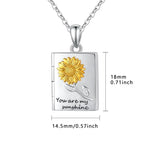 You Are My Sunshine Photo Necklace